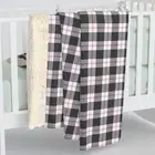 Black White Pink Vintage Style Plaid Pattern, Cozy Sherpa Fleece Throw Blanket