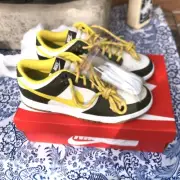 Nike Dunk Low Retro PRM Shoes / Cargo Khaki Vivid Sulfer 9.5 Men New Fv3629 371