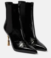 [Balmain] Balmain Patent leather ankle boots AU 8 black