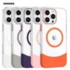 For iPhone 15/16 Plus Pro Max Clear Case MagSafe Rugged Shockproof Phone Cover