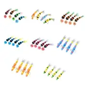 4Pcs Soft Foam Fishing Lure Density Foam Swim Baits with 2 Treble Hook