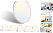 6 Pack 7 Inch Led Ceiling Light Flush Mount, 15W 1500Lm Ceiling Light