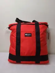 Lesportsac Red Montana Top Zip Travel Tote Bag with Padded Interior NEW