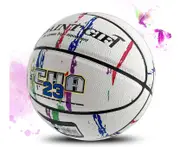 Basketball - Basketball Size 6/7 College Basketball Colorful Street Basketball 28.5" With Pump For Indoor And Outdoor