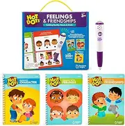 Learning Resources Hot Dots Feelings & Friendships Social Emotional Learning Workbooks, Ages 3+, Instant Feedback, 200+ Social and Emotional Learning Activities