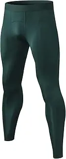 [WRAGCFM] Men's Compression Pants Cool Dry Athletic Workout Leggings Running Active Sports Tights Base Layer