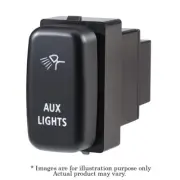 NARVA Style Blue LED Illuminated Aux Light Push Switch Fits Mitsubishi 63366BL (for: Mitsubishi)