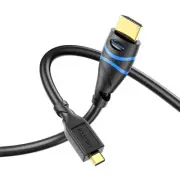 Micro HDMI to HDMI Cable (15FT, 4K@60Hz HDR, Male to Male, 3D, 18Gbps Cord, A...