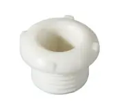 B&P Lamp® Bakelite (Plastic) Cord Bushing. 1/8M, White