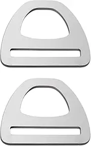 Stgfyxgs 2pcs Pet Harness Buckle Pet Strap Clip Diving Belt Stainless Steel Triangle Buckle