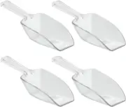 Large Plastic Scoop Measuring Cups – Set of 4, Pet Food, Coffee Grounds, Versati