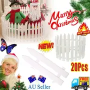 20Pcs Christmas Tree Fence Xmas Decoration DIY Decor Garden Picket Fence CF