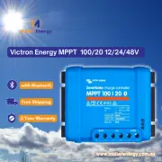 Victron SmartSolar MPPT Controller 100/20 12V, 24V, 48V with Bluetooth
