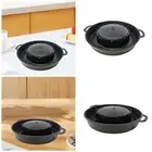 2 in 1 Non Stick Barbecue Griddle Round Grill Pan for Party Camping Travel