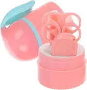 Kisangel Nail Care Grooming Kit with Nail Clippers Scissors Tweezers Durable Safe Tools for Newborns Cute Rabbit Ear Case