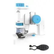 Microscope Portable 80X-200XMagnification BeginnerLearning Education with Basefor Toddler Child-Blue