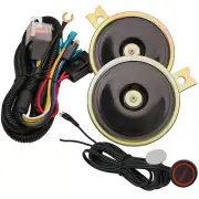 FARBIN 12v 118db Twin Disc Car Horn Kit Auto Horn Loud Motorcycle Electric Horns