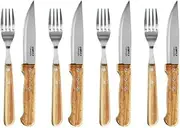 GRYLT 8 Piece Jumbo Steak Knife & Fork Set