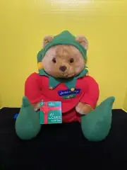 Hallmark Plush Santa's Workshop Elf #25 Stuffed Animal Christmas Teddy Bear 13”