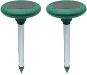 Ozoffer 2x Solar Snake Repeller Multi Pulse Plus Ultrasonic Pest Rodent Repellent