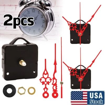 2pcs Clock Motor New For Wall Clock Replacement Movement Parts Quartz Time Hands