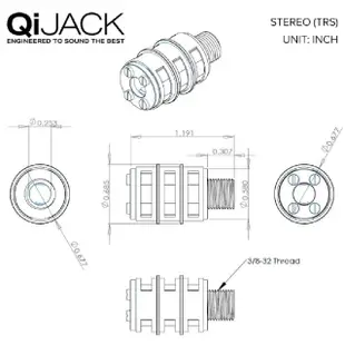 【Analysis Plus】QI Jack Stereo(頂級電吉他導線孔)