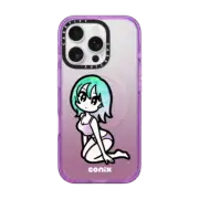 iPhone 16 Pro Impact Case MagSafe Compatible Sitting girl
