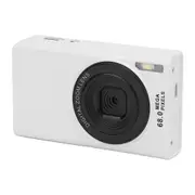 4K Vlogging Camera, Professional Digital Camera with 2.4 Inch Screen and Builtin 68MP Fill Light for Photography, White