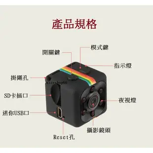 骰子迷你微型攝影機 紅外線夜視高清 行車記錄器