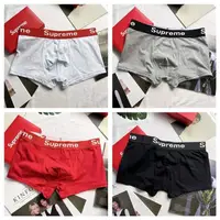 在飛比找蝦皮購物優惠-Supreme Panties 男士內褲平角內褲透氣男士平角