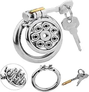 BDSM Chastity Cage Men Stainless Steel Penis Cage SM Metal Chasity Cage Cockring Chastity Belt Man Bondage Penis Cage Sex Toy(50mm)