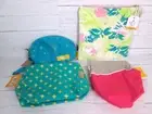 LOccitane Cosmetic Make Up Toiletry Bag Lot Turquoise Pink Drawstring Pouch Gift