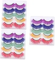 FRCOLOR 3sets Eyelashes Makeup Supplies Easy Use Individual Extensions 5pairs*3
