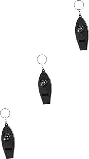BESPORTBLE Camping Whistle Pendant with Keychain Multifunctional Compass Thermometer and Magnifier Essential Outdoor Survival Tool for Hiking Camping and Adventure