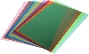 Angoily 9pcs Sheets Colored Light Diffuser Sheets Translucent Gel Filters for Photography Video Stage Design Arts Crafts Light Gels for Vibrant Effects