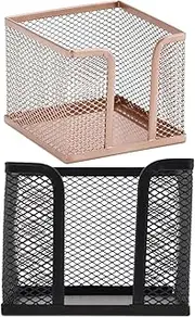 GETAJGHSD 2pcs Binder Sticky Mesh Desktop Clip Organizer for Storage Case Table Memo Desk Home Clips Notepad Dispenser Holder Paperclip Stand Cocktail Bags Pad Student Note Steel Container
