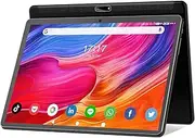 Tablet 10.1 inch Android Tablet 2025 Latest Update Octa-Core Processor with 64GB Storage, Dual 13MP+5MP Camera, WiFi, Bluetooth, GPS, 512GB Expand Support, IPS Full HD Display (Black)