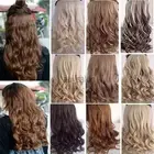 One Piece Long 100% Natural Clip In Hair Extensions Straight Curly As Human Hair