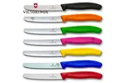 Victorinox Steak & Tomato Knife Pistol Grip 11cm Colourful Set x 7 Knives
