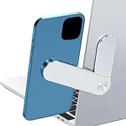 Adjustable Laptop Stand, Magnetic Phone Holder, Slim Computer Monitor Side Mount Clip for iPhone MagSafe Series & All Phones, Portable Foldable Computer Expansion Bracket,