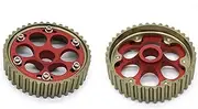 Adjustable DOHC Cam Gears Alloy Timing Gear Compatible With Civic B16A B16B(Black)