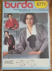 Burda Women's Pattern 6771 Sizes 12-44 Unopened