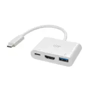 Monoprice 43788 3-IN-1 ADAPTER WITH HDMI, USB 3.0 TYPE-A, AND USB-C OUTPUTS