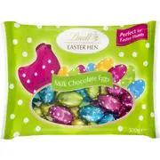 Lindt Easter Hen Milk Chocolate Mini Eggs Bag 300g