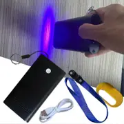 UV LED Hair Extension Lamp Rechargeable Multifunctional Portable Hair Extension UV Light for Personal-Care V Light Machine Tool Black