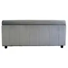Agyness Storage Ottoman Blanket Box Foot Stool Gravity Grey Velvet