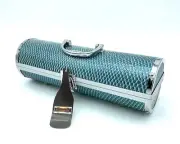 Primeware Inc Turquoise Faux Croc Wine Purse 13” Chrome Trim WINE NOT INCLUDED