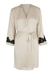 NK Imode Morgan Silk Robe - Cream M (UK12 / M)