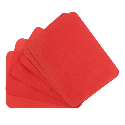 6Pcs Iron-on Patches Mending Fabric Repair Patch for Cloth, 5x4 Inch Red
