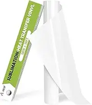 A-SUB Sublimation Heat Transfer Vinyl (HTV) for Cotton 12" X 10FT Suitable for Cricut & Silhouette with Exceptional 98% + Transfer Rate